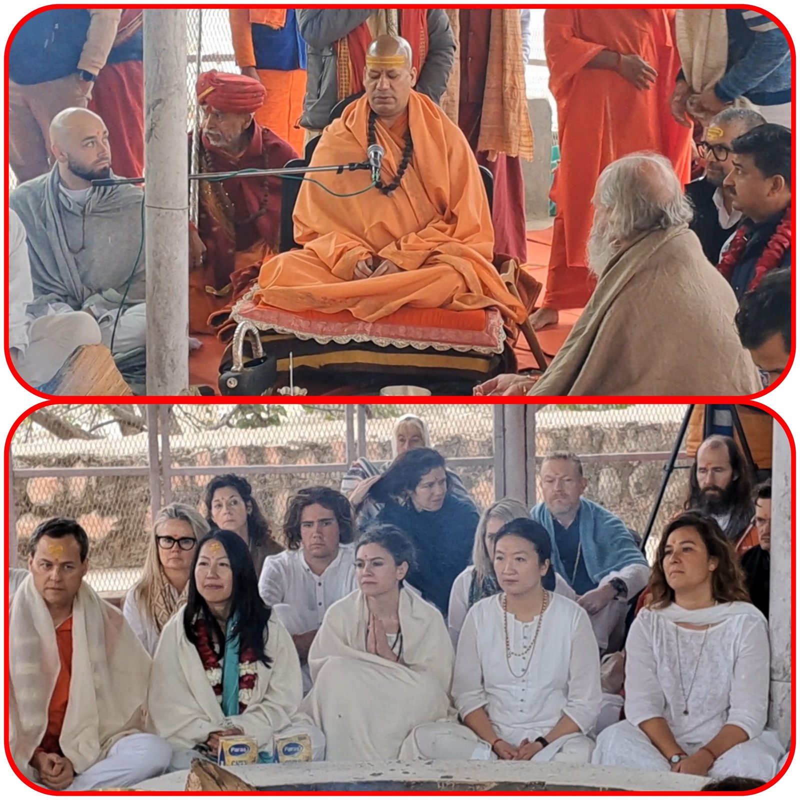 दक्षिण काली मंदिर में पहुंचा विदेशी नागरिकों का दल, हवन यज्ञ में कर रहे प्रतिभाग