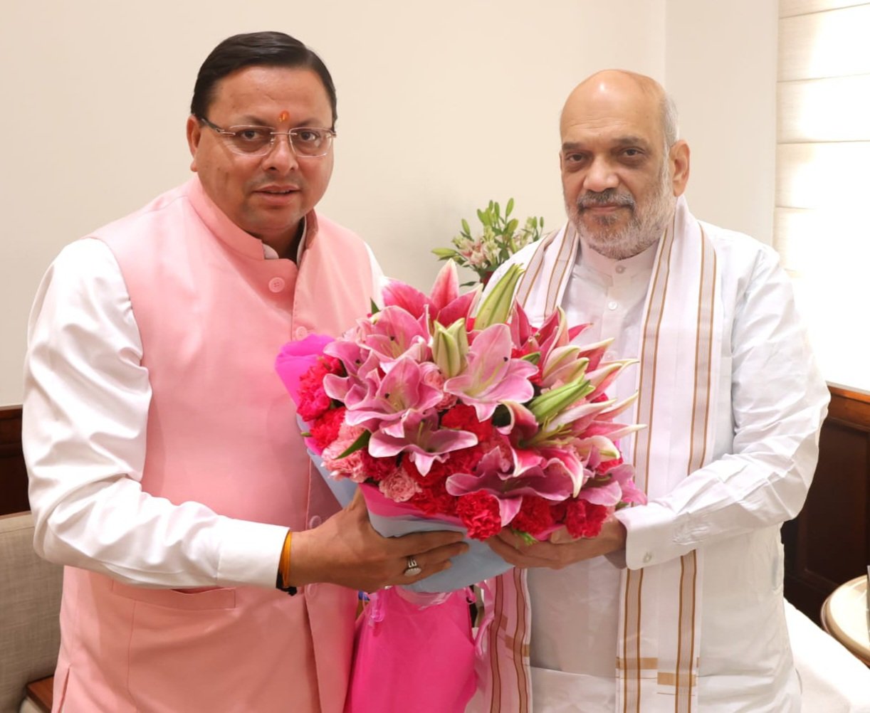 केंद्रीय गृहमंत्री से मिले मुख्यमंत्री पुष्कर सिंह धामी, प्रदेश के कई विषयों पर हुई चर्चा
