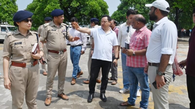 कांवड मेला: डीएम ने स्थलीय निरीक्षण कर समय से सभी व्यवस्थाएं करने के दिए निर्देश