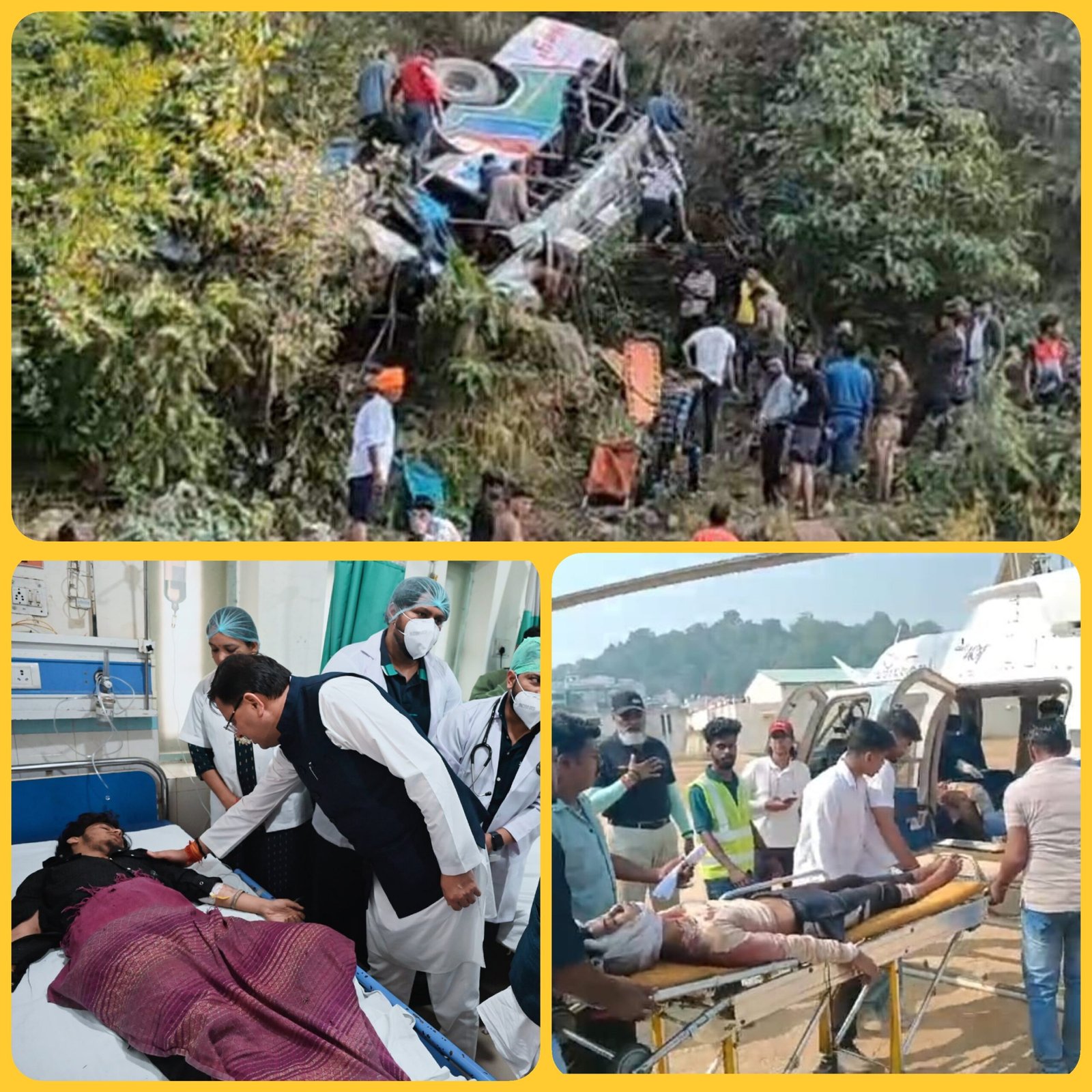भीषण सड़क हादसे में 36 की मौत, मुख्यमंत्री ने अस्पताल पहुंचकर जाना घायलों का हाल, मुआवजे का भी ऐलान