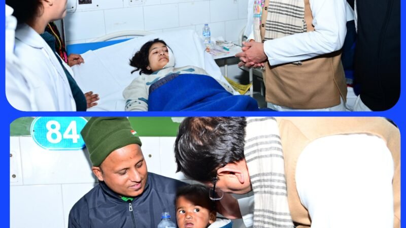 बस हादसे के घायलों से मिलने अस्पताल पहुंचे मुख्यमंत्री, अधिकारियों को दिए जरूरी निर्देश