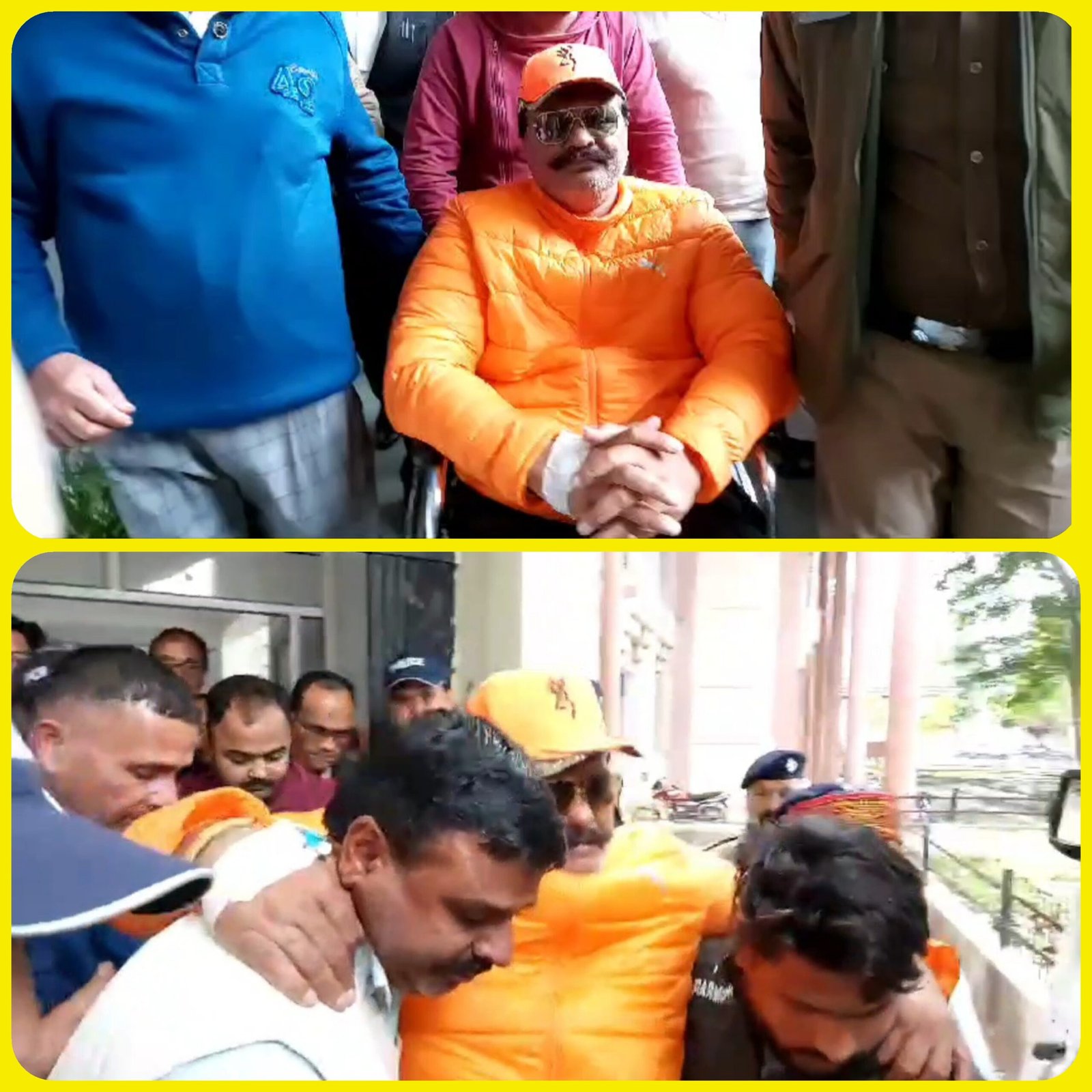 व्हीलचेयर पर बैठकर कोर्ट में पेश होने पहुंचे प्रणव सिंह चैंपियन, क्या अब मिलेगी जमानत