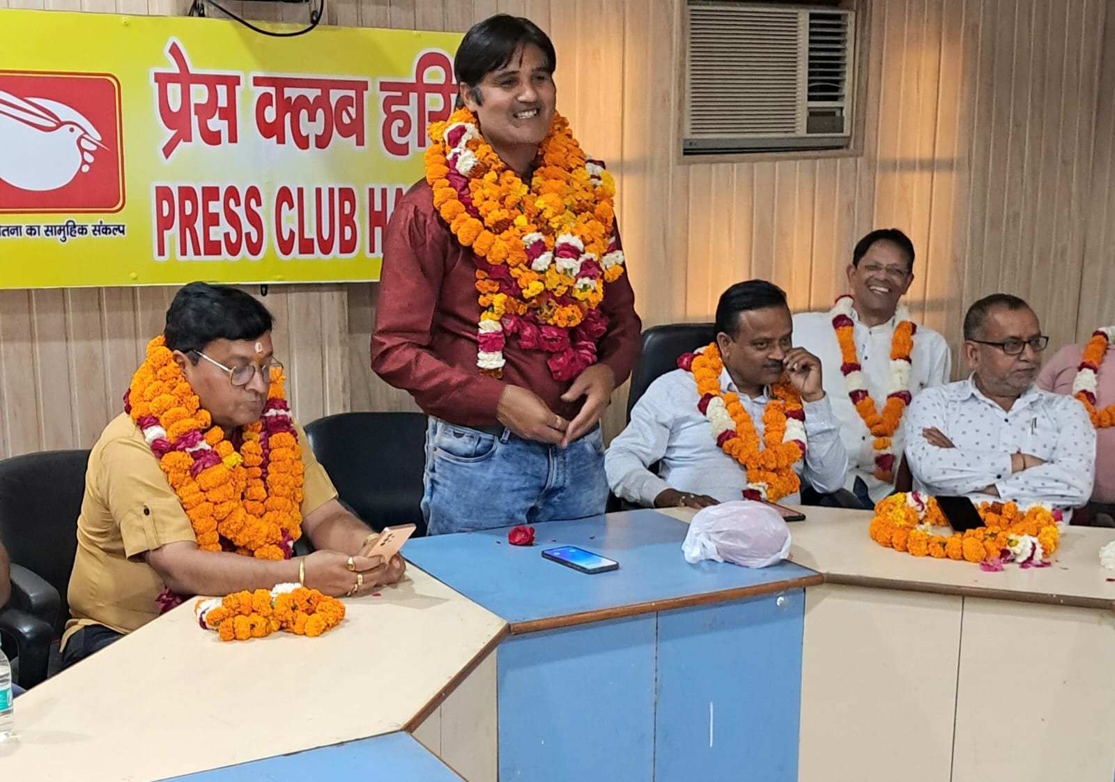 प्रेस क्लब के वार्षिक चुनाव में धर्मेंद्र चौधरी चुने गए अध्यक्ष