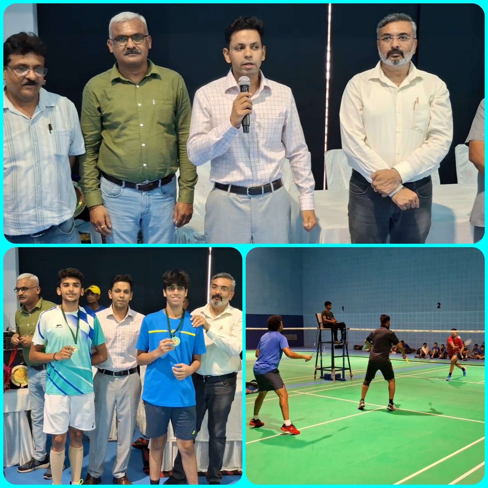 इनडोर बैडमिंटन कोर्ट में चल रहे टूर्नामेंट का हुआ समापन, वीसी अंशुल सिंह ने खिलाड़ियों में भरा जोश