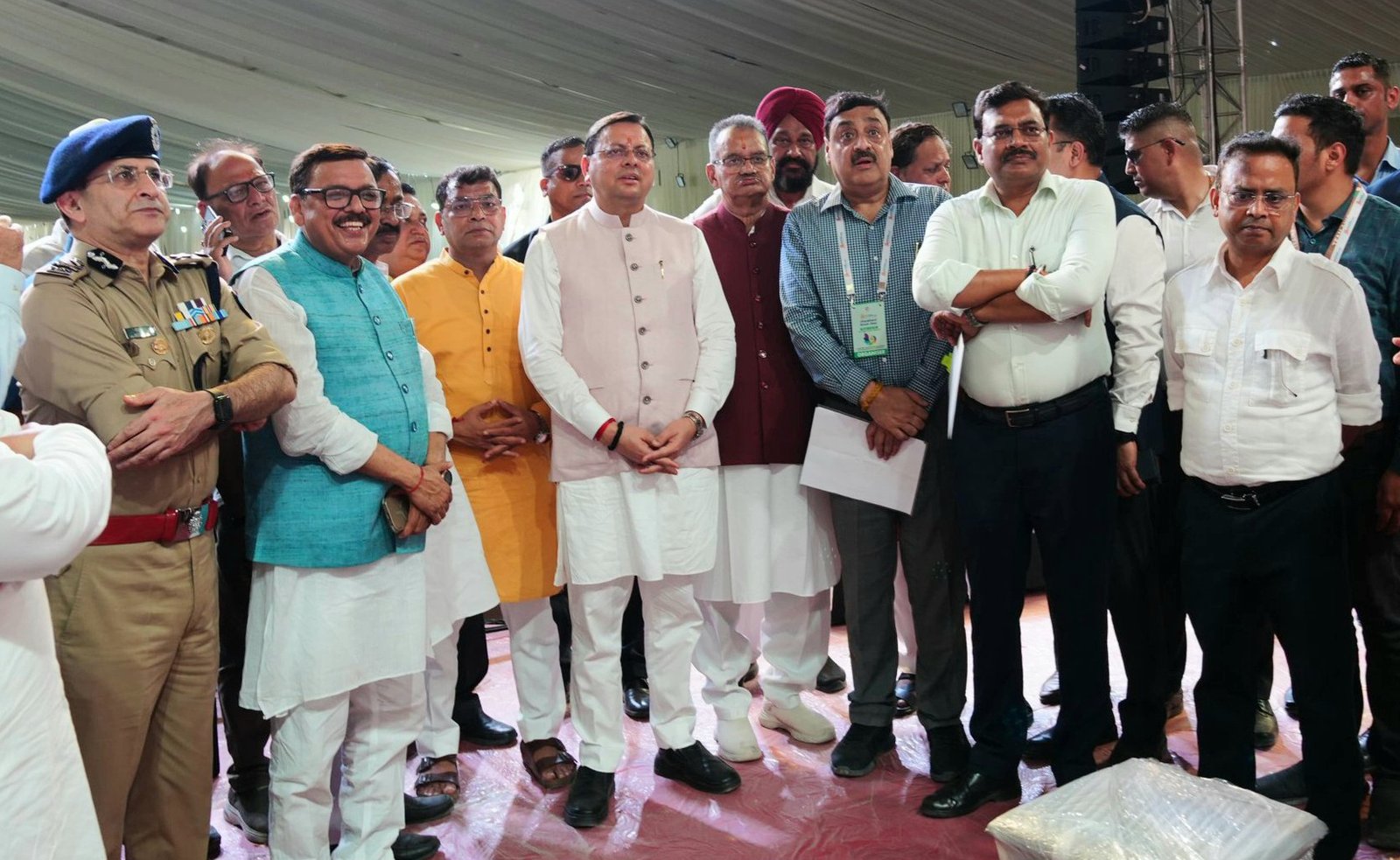 केंद्रीय गृहमंत्री के दौरे से पहले व्यवस्थाओं का जायजा लेने पहुंचे मुख्यमंत्री