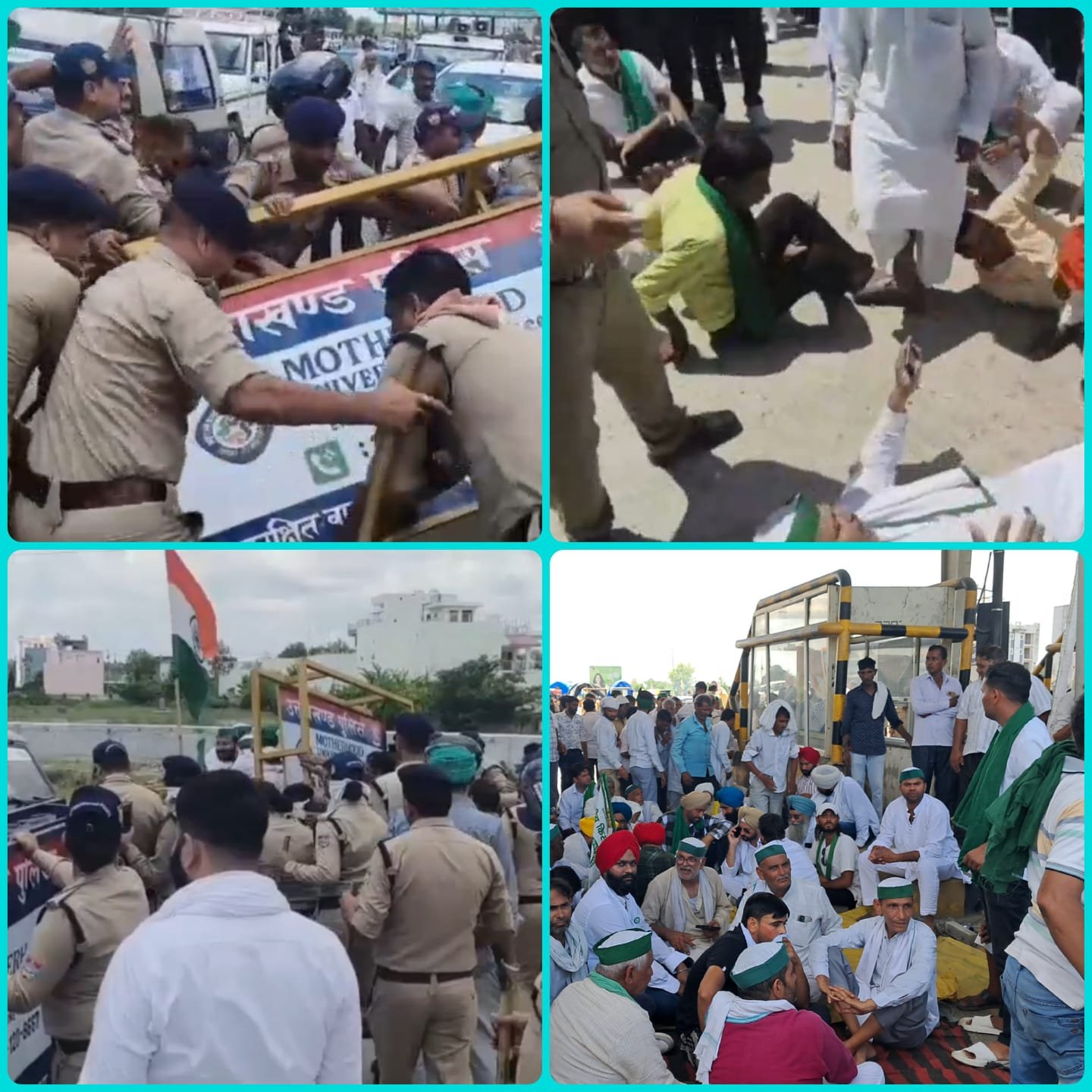 देहरादून धरना देने जा रहे किसानों की हरिद्वार में पुलिस से तीखी झड़प, पुलिस ने फटकारी लाठियां