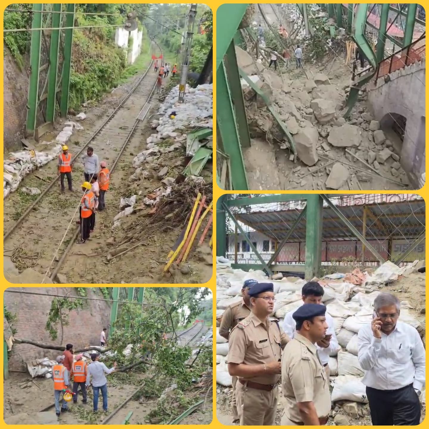 हरिद्वार में पहाड़ी खिसकी, रेलवे ट्रैक पर मलबा गिरने से ट्रेनों की आवाजाही ठप