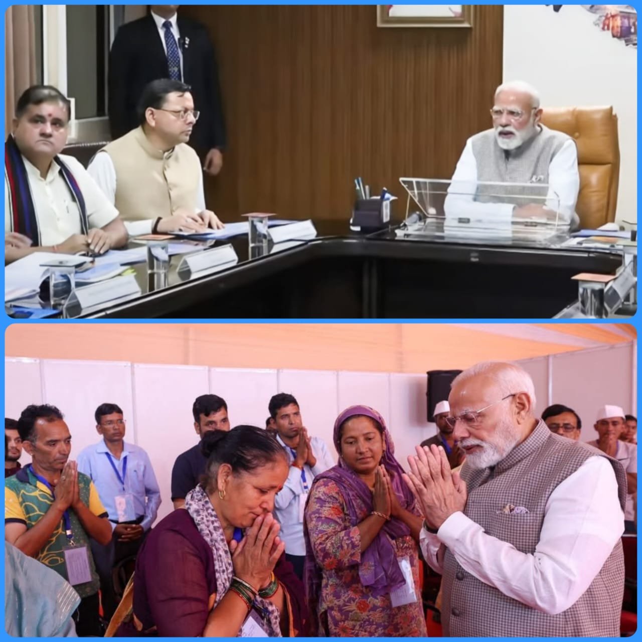 आपदा का जायजा लेने उत्तराखंड पहुंचे प्रधानमंत्री, पीड़ितों से मिलकर जाना हाल