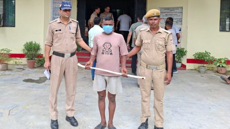 पत्नी की हत्या कर फरार होने वाले आरोपी पति को पुलिस ने गिरफ्तार किया