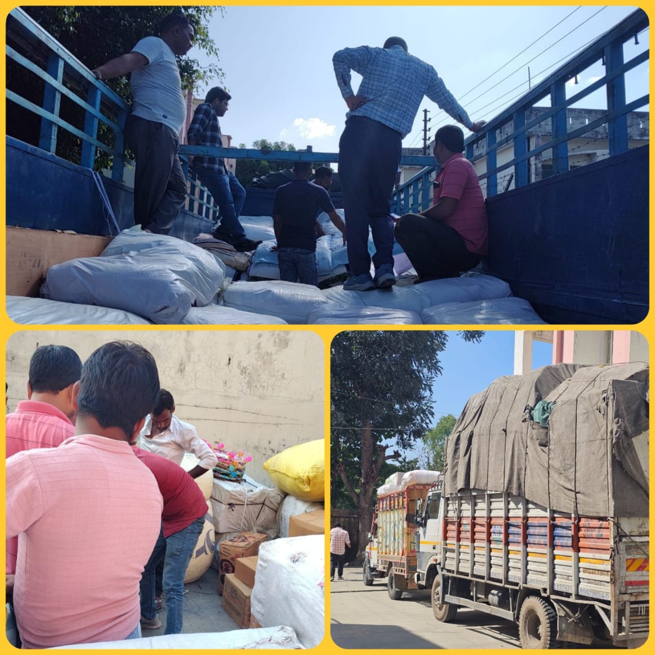त्योहारी सीजन में बाहर से ढोए जा रहे माल की जीएसटी की टीम ने की जांच, पकड़े गए माल पर लगाया जुर्माना