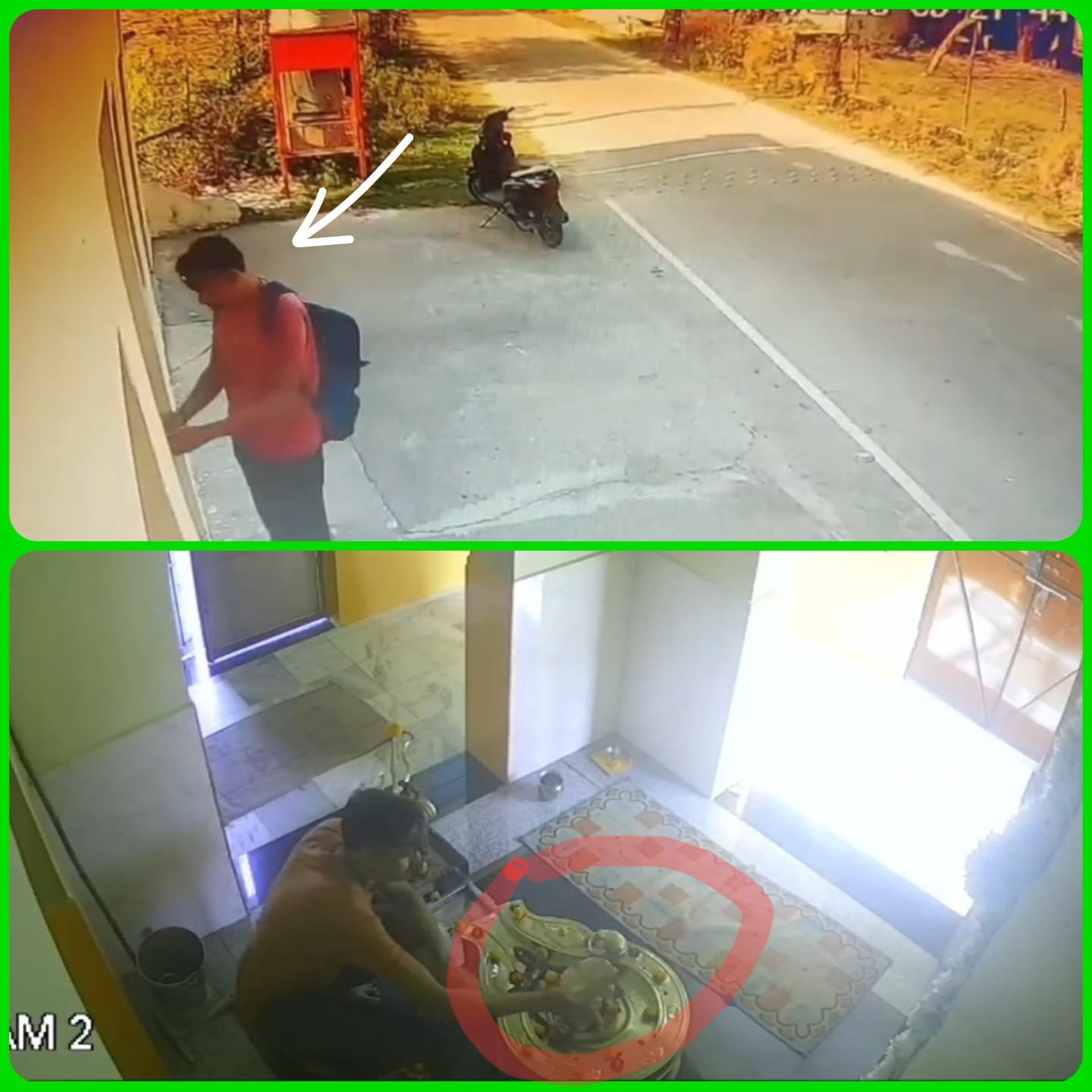 मंदिर में पूजा करने के बहाने घुसा युवक, पीतल की मूर्ति और दूसरे सामान लेकर चक्कर हुआ