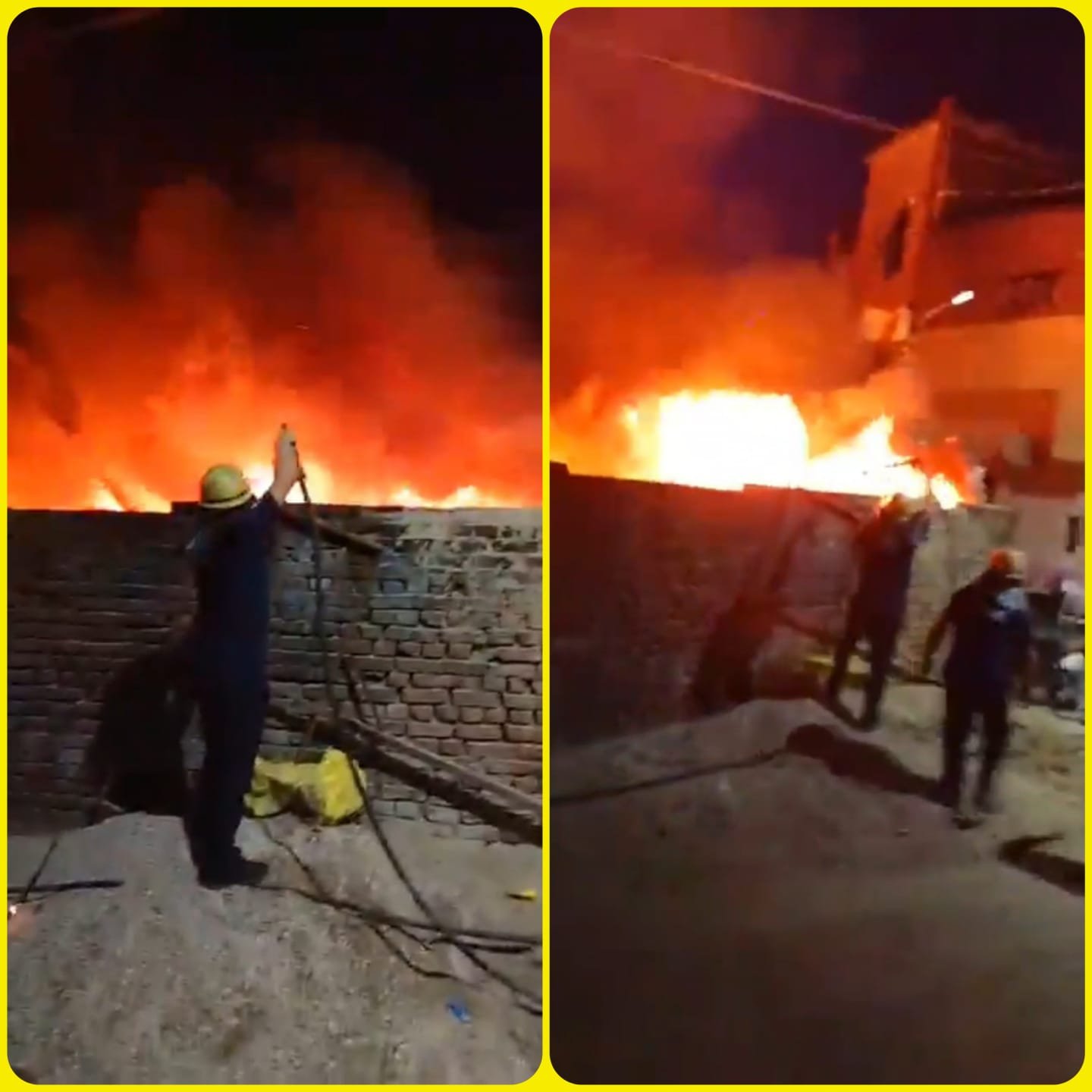 कबाड़ के गोदाम में भीषण आग, पटाखे की चिंगारी से जलकर हुआ स्वाहा