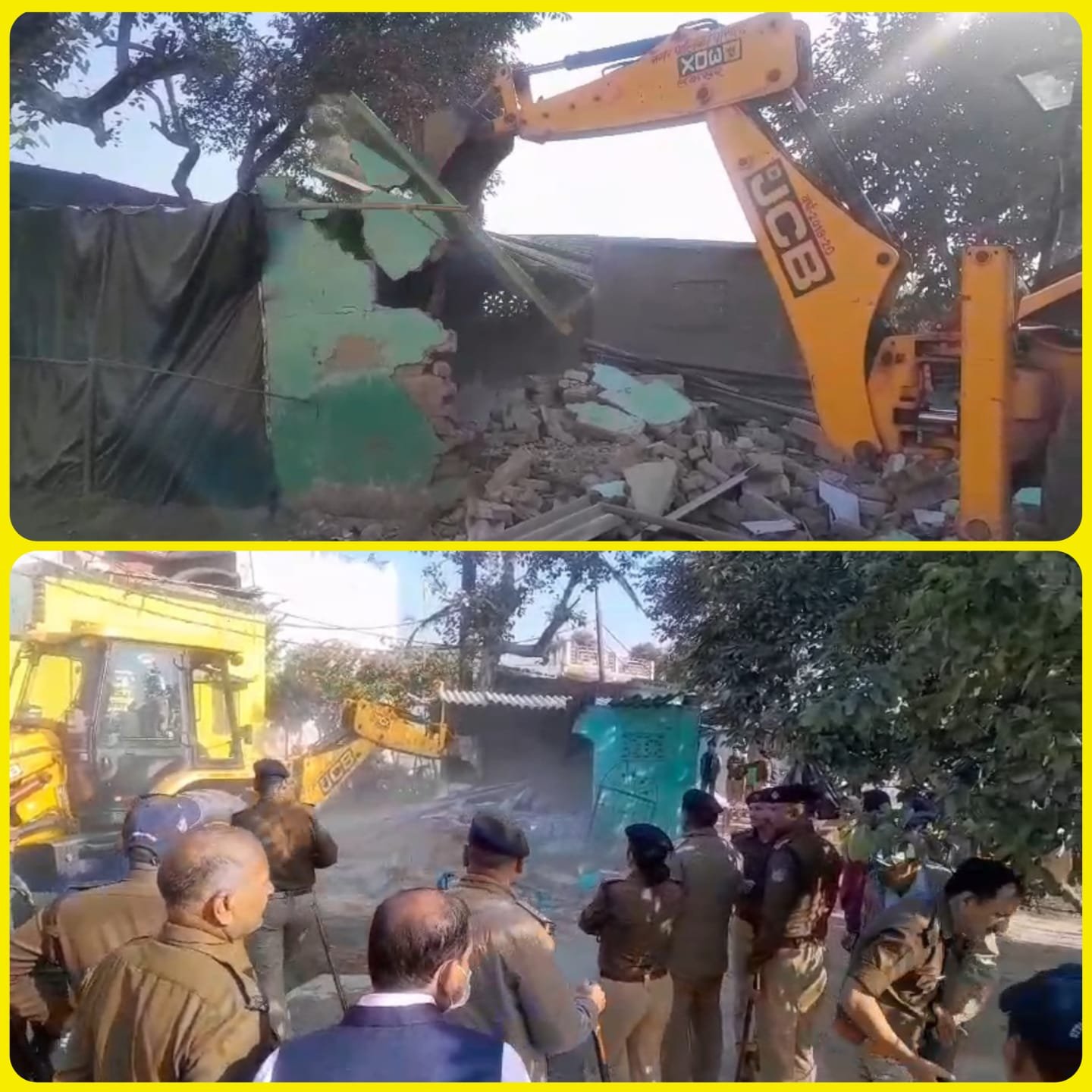 कार्रवाई: सरकारी जमीन पर बनी अवैध मजार पर प्रशासन ने चलाया बुलडोजर