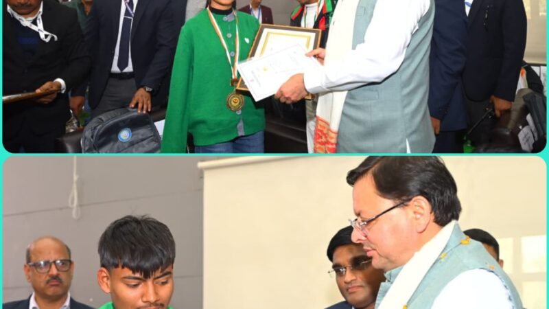 विश्व दिव्यांग दिवस के मौके पर मुख्यमंत्री ने प्रतिभाशाली दिव्यांग जनों को किया सम्मानित