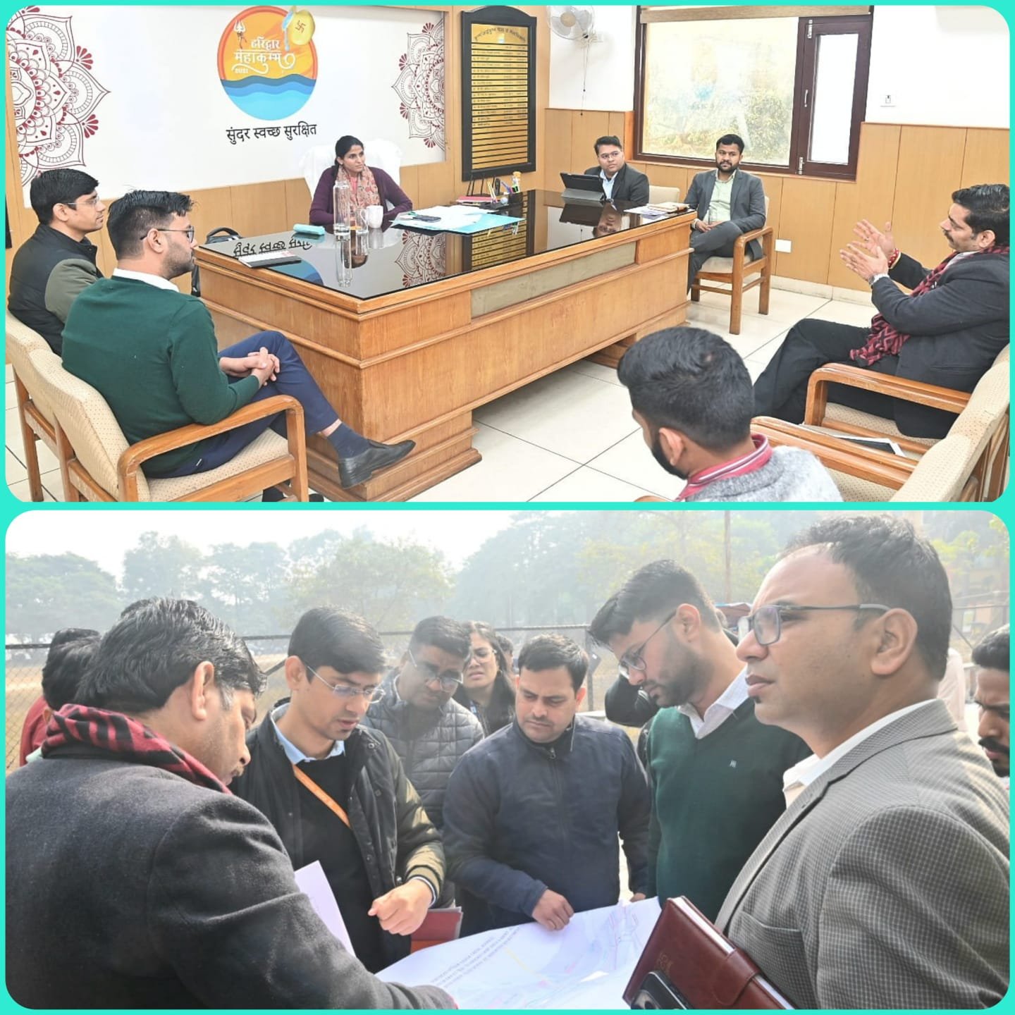 हरिद्वार में बनाए जाएंगे ग्रीन घाट, एनएमसीजी और कुंभ मेले के अधिकारियों ने किया निरीक्षण