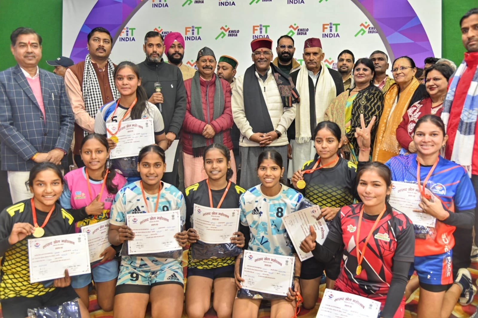 सांसद खेल महोत्सव का समापन, पीएम के संबोधन को खिलाड़ियों ने सुना