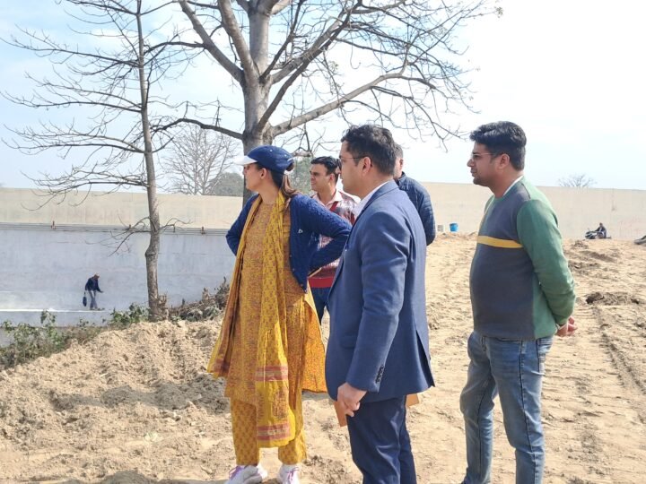 कुंभ मेले के निर्माण कार्यों में आई तेजी, मेला अधिकारी का स्थलीय निरीक्षण