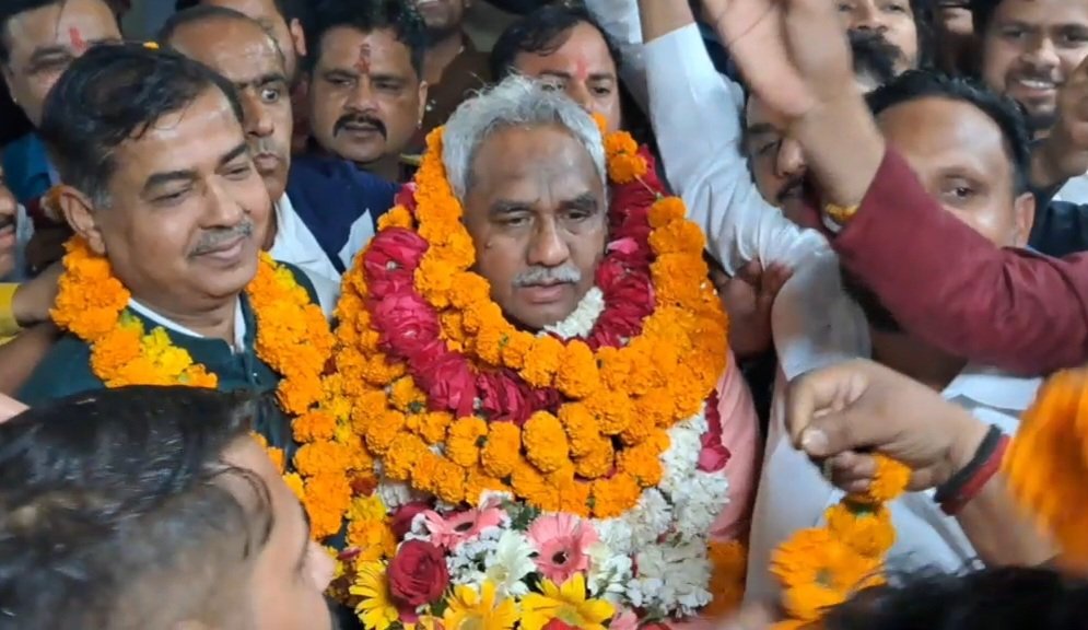 मंत्री पद की शपथ लेकर हरिद्वार लौटे मदन कौशिक, हुआ जोरदार स्वागत