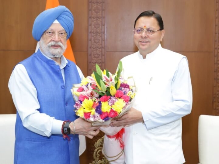 पेट्रोलियम मंत्री से मिले मुख्यमंत्री, सिलेंडरों की सप्लाई बढ़ाने का अनुरोध किया