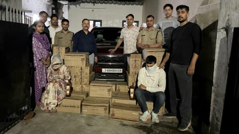 हरियाणा से हरिद्वार पहुंची अवैध शराब की खेप, आबकारी विभाग ने महिला समेत दो तस्कर दबोचे