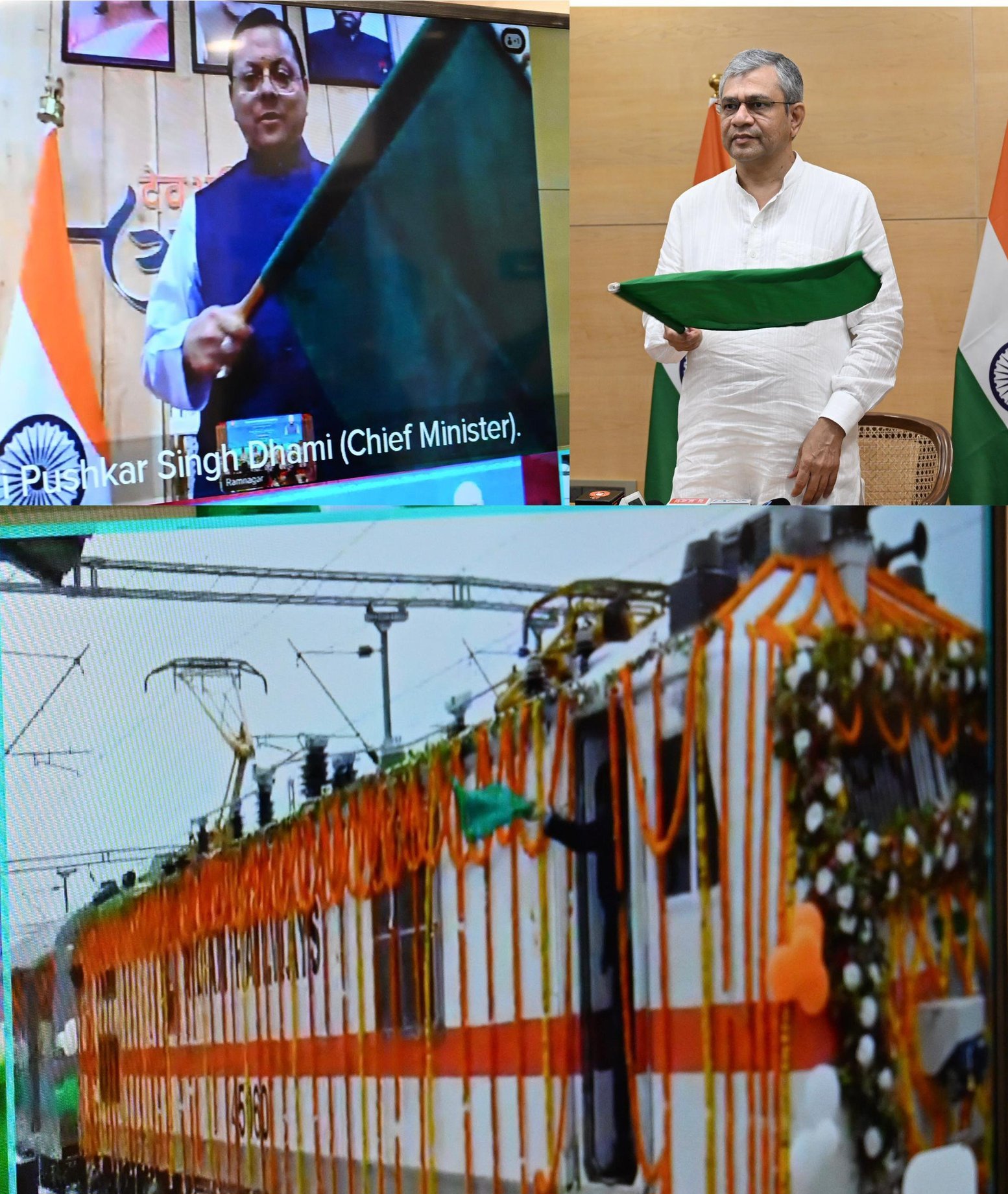 सीएम और रेल मंत्री ने दिखाई हरी झंडी, उत्तराखंड को मिली एक और बड़ी रेल कनेक्टिविटी की सौगात