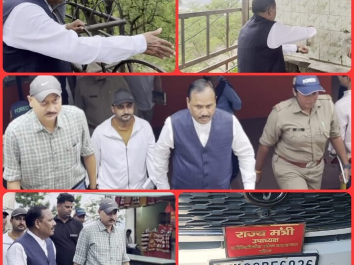 औचक निरीक्षण: चंडी देवी मंदिर परिसर में गंदगी देख नाराज हुए दर्जाधारी मंत्री, रोपवे कंपनी को सख्त चेतावनी