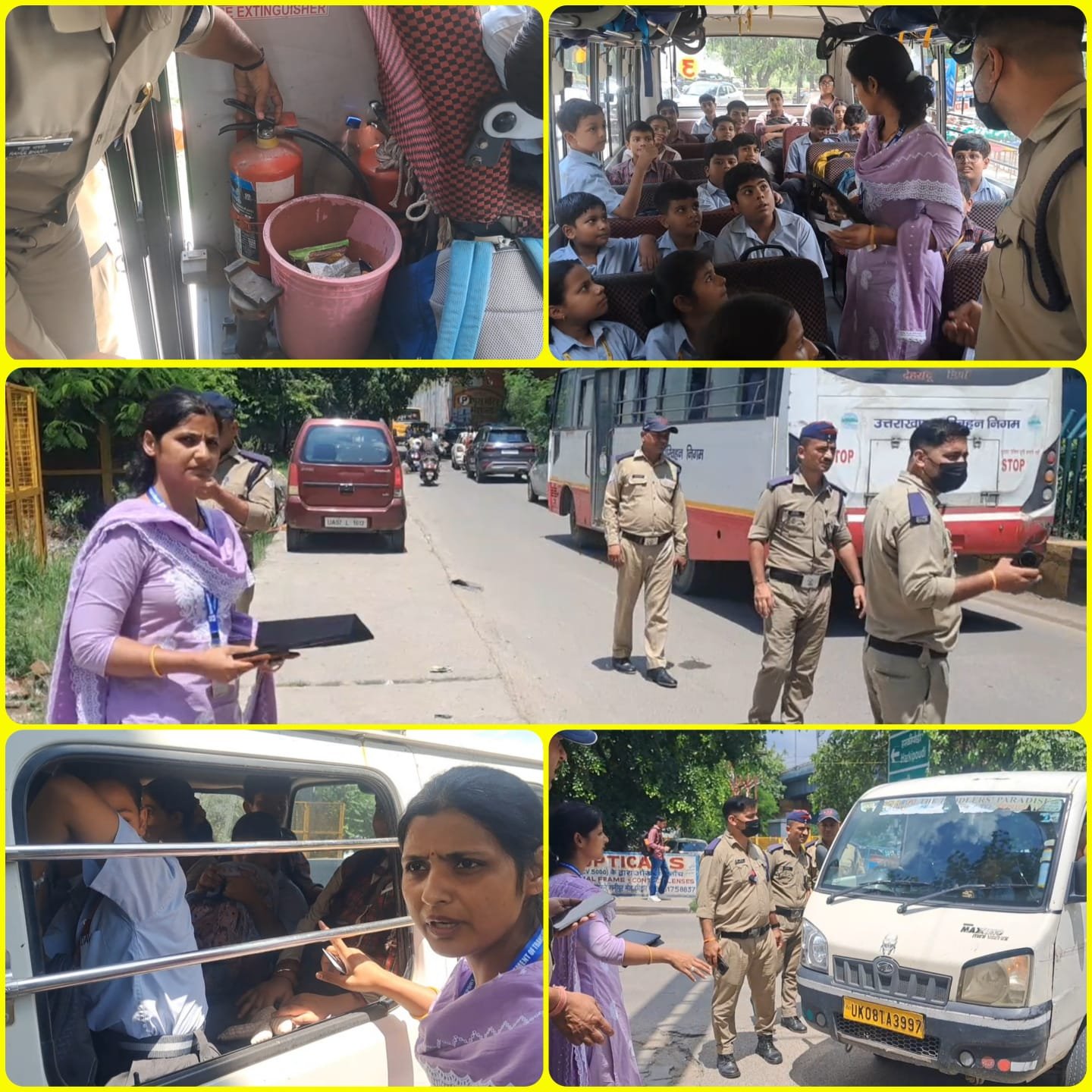 स्कूली छात्रों की सुरक्षा पर सख्त परिवहन विभाग, लगातार जारी स्कूली वाहनों की जांच