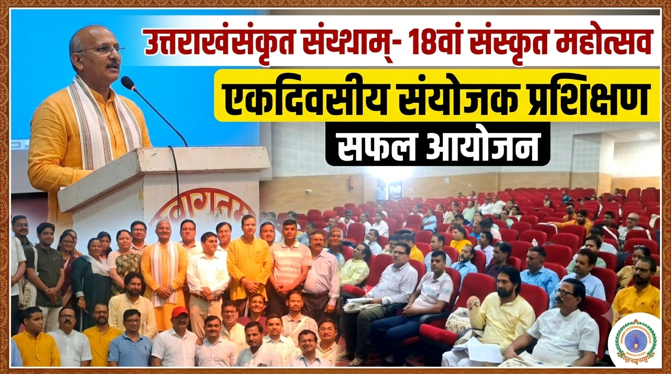 संस्कृत महोत्सव की तैयारियों को लेकर हरिद्वार में संयोजकों को मिला प्रशिक्षण, कई स्तरों पर होंगी स्पर्धाएं