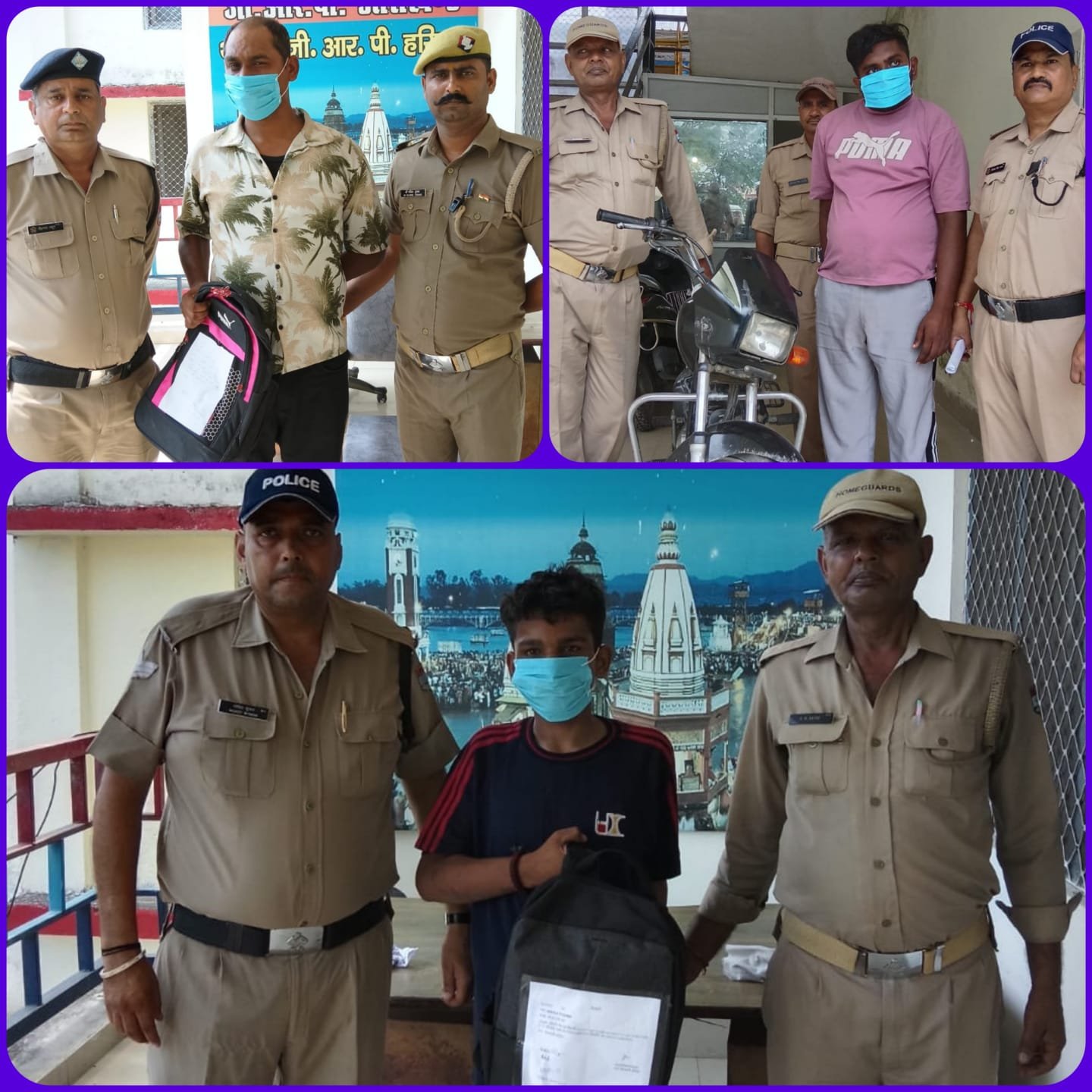 GRP हरिद्वार को तिहरी सफलता, चोरी के 3 मामलों का खुलासा, माल भी बरामद