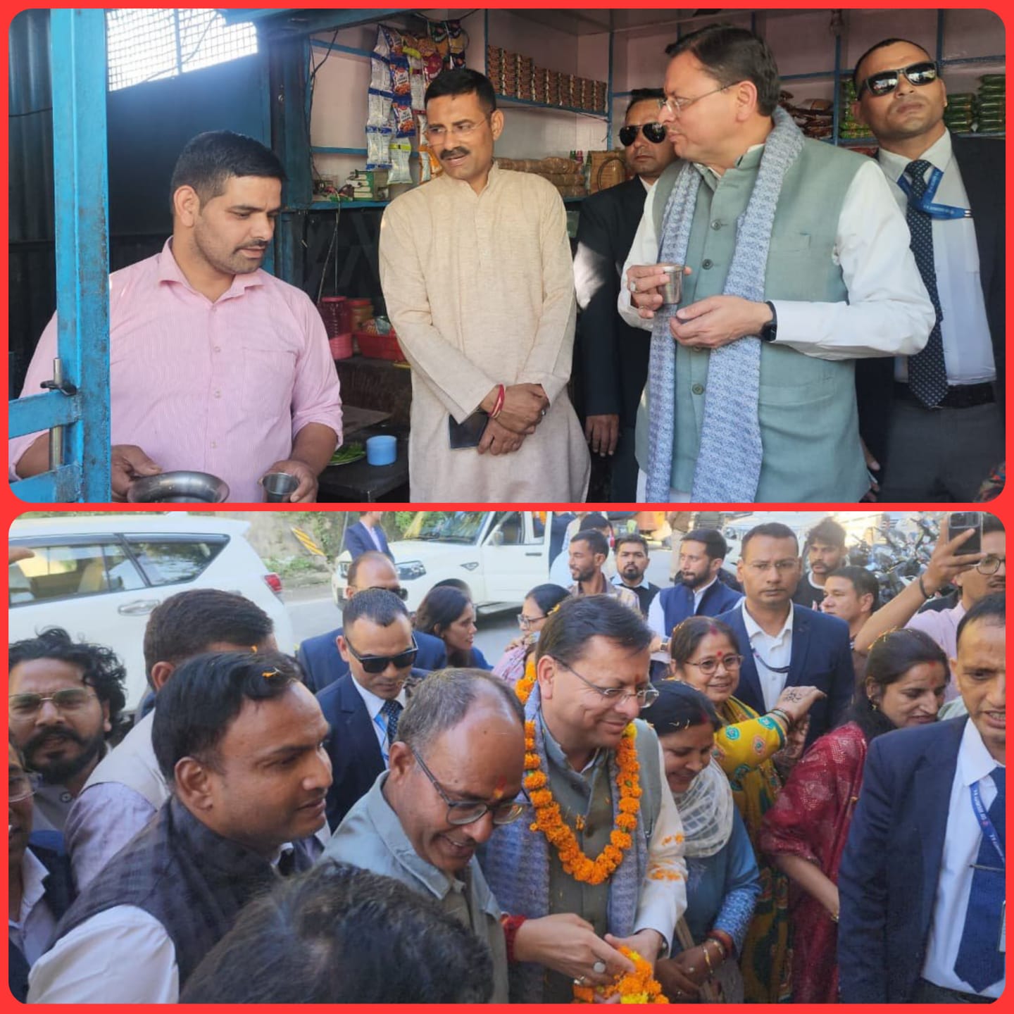 सड़क किनारे चाय की दुकान पहुंचे मुख्यमंत्री, लोगों से बात कर दिया ‘वोकल फॉर लोकल’ का संदेश